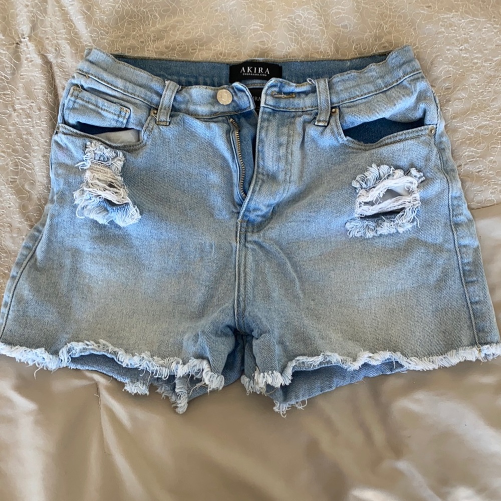 Akira High Waist Jean Shorts
